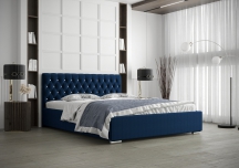 ŁÓŻKO TAPICEROWANE TYRRUS Z POJEMNIKIEM NA POŚCIEL